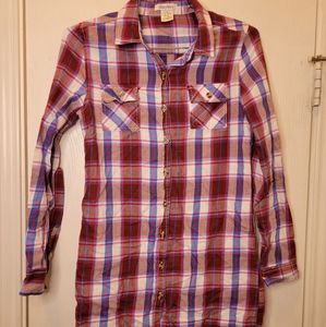 Dizzylizzy Long Sleeve Button Down Top sz Medium